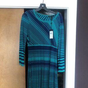 BCBG Max Azaria aqua and blue dress M